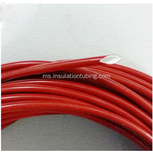 Tinggi Temp Silicone Coated Braided Fiberglass Sleeve